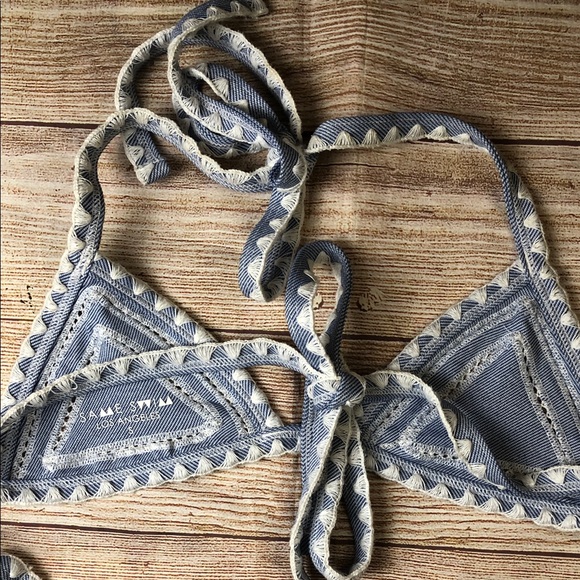 Same Swim Blue and White Bikini Set - Picture 7 of 8